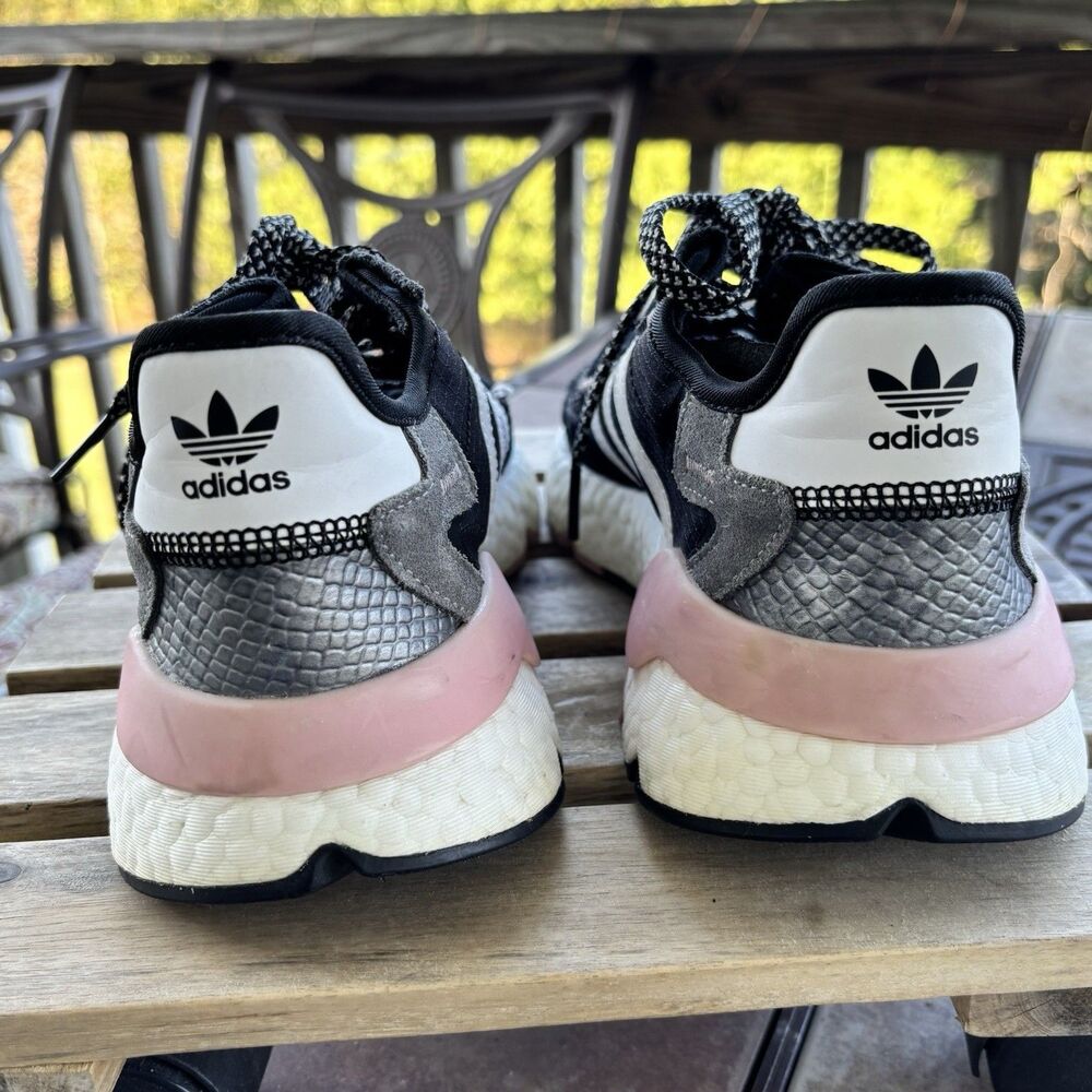 Adidas Nite Jogger Sneaker Reptile Pack-Pink Athletic Trainer Womens Size 7 - Picture 3 of 11